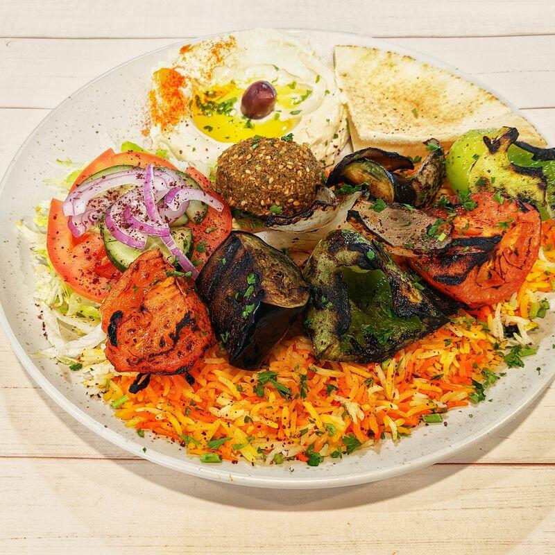 Veggie Kebob Plate